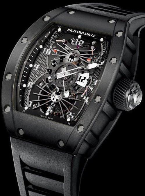 Replica Richard Mille RM 022 TOURBILLON AERODYNE DUAL TIME ZONE Carbon 522.72A.91A Tourbillon Watch